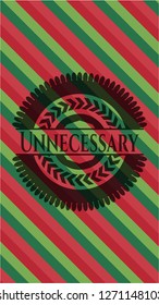 Unnecessary christmas badge background.