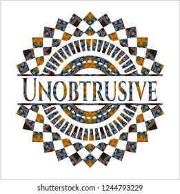 Unobtrusive arabesque emblem background. arabic decoration.