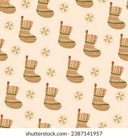 unobtrusive pastel color vector Christmas pattern ready to print