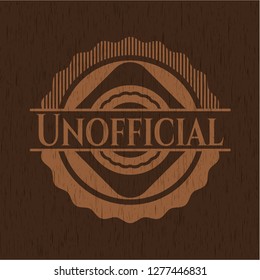 Unofficial realistic wooden emblem
