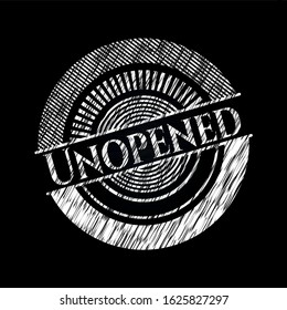 Unopened chalk emblem. Vector Illustration. Detailed.