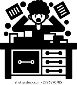 Unorganized Art vector Icon Design Illustration