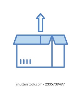 Unpacking Icons, vector stock illustration.