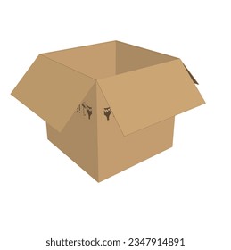 Unpacking Joy: Open Box Vector Graphic