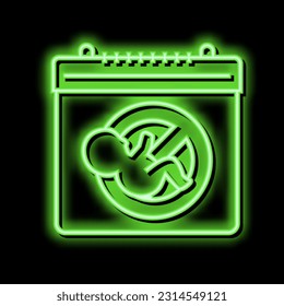 unplanned pregnancy neon light sign vector. unplanned pregnancy illustration