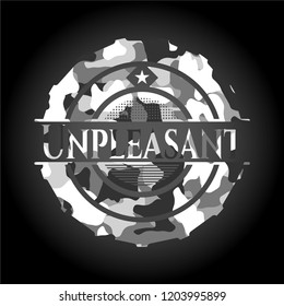Unpleasant on grey camo pattern