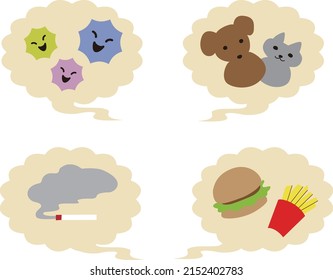 An unpleasant smell balloon set
