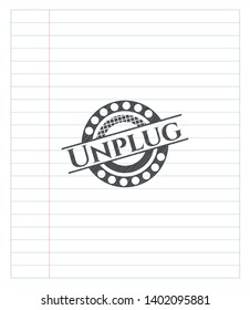 Unplug draw (pencil strokes). Vector Illustration. Detailed.