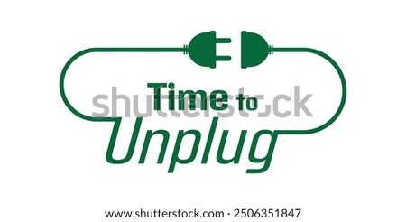 unplug icon on white background