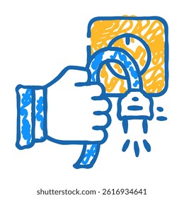 unplug socket doodle icon sketch vector. unplug socket sign. isolated symbol illustration