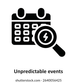 Unpredictable events Vector Icon which can easily modify or edit
