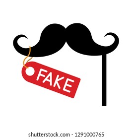Unproblematic mustache, masking, fake father, hide the person