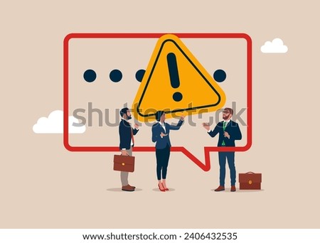 Unproductive dialogue or failed conversation between man and woman. Art corporate communication between coworkers, manager and team. Flat vector illustration