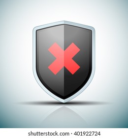 Unprotected Shield sign