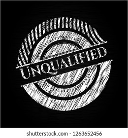 Unqualified chalk emblem