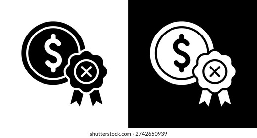 Unqualified Icon Set Vector Collection Isolated In Black And White
