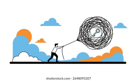 Solucionando problemas complexos com clareza e esforço concentrado