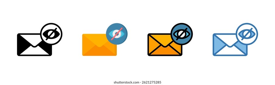 Unread Email Icon Element For Design