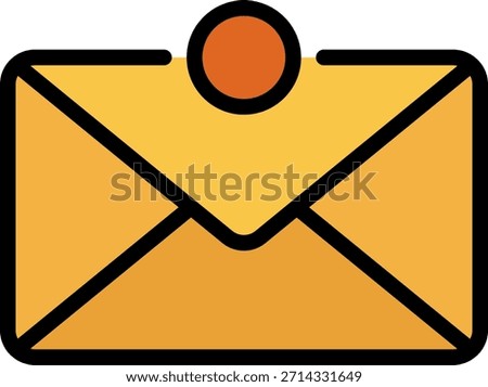 Unread Mail Icon with Notification Dot