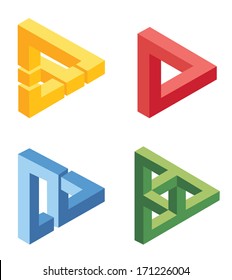 unreal bright geometrical objects vector
