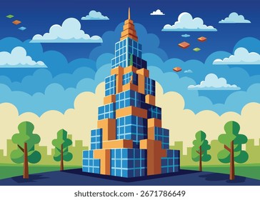 Unreal concepto escenas imaginación Vector Fondo de pantalla