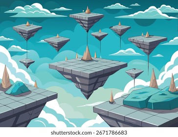 Unreal concept scenes imagination vector wallpaper
