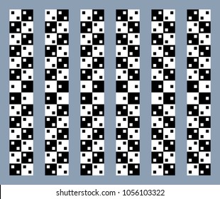 Unreal and hypnotic optical illusion. Creative trick and nystagmus vector illustration.