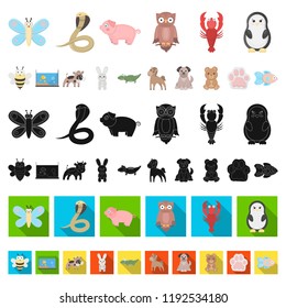 An unrealistic cartoon animal icons in set collection for design. Toy animals vector symbol stock web illustration.