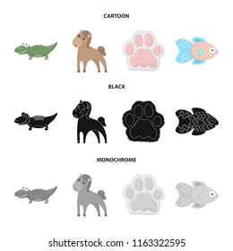 An unrealistic cartoon,black,monochrome animal icons in set collection for design. Toy animals vector symbol stock web illustration.