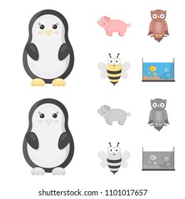 An unrealistic cartoon,monochrome animal icons in set collection for design. Toy animals vector symbol stock web illustration.