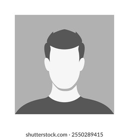 Unrecognizable man user photo avatar
