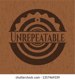 Unrepeatable wood emblem