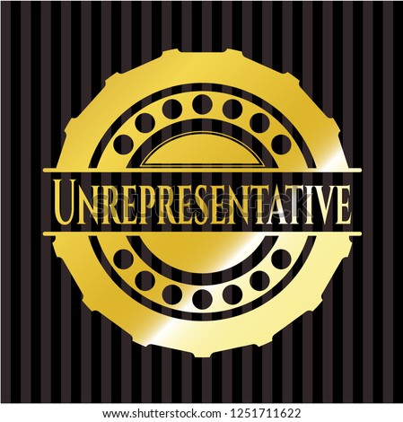 Unrepresentative golden badge
