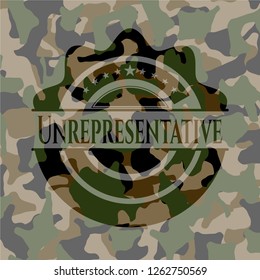 Unrepresentative on camo texture