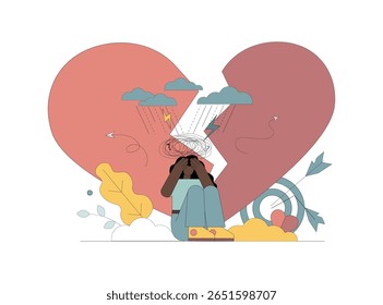 Unrequited love. A break up. A woman and a broken heart. Depression. Stress