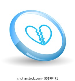 Unrequited love. Vector icon.