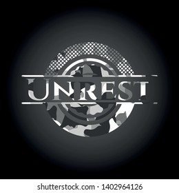 Unrest on grey camo pattern