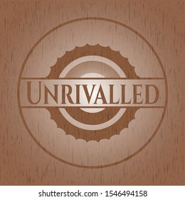 Unrivalled wood emblem. Vector Illustration.