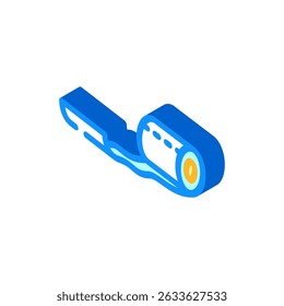 unrolling toilet paper isometric icon vector. unrolling toilet paper sign. isolated symbol illustration