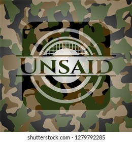 Unsaid on camouflaged texture