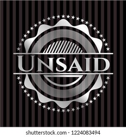 Unsaid silvery emblem or badge