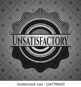 Unsatisfactory dark emblem. Retro