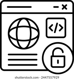 Symbol für unsichere Vektorgrafik. Kann für Druck-, mobile und Web-Anwendungen verwendet werden.