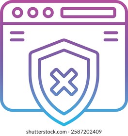 Unsecure vector icon. Can be used for printing, mobile and web applications.