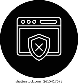Unsecure vector icon. Can be used for printing, mobile and web applications.