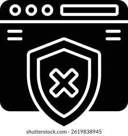 Unsecure vector icon. Can be used for printing, mobile and web applications.