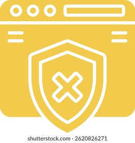 Unsecure vector icon. Can be used for printing, mobile and web applications.