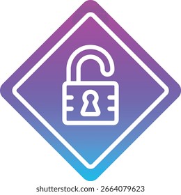 Icono de Vector no seguro. Se puede utilizar para aplicaciones de impresión, móviles y de Web.