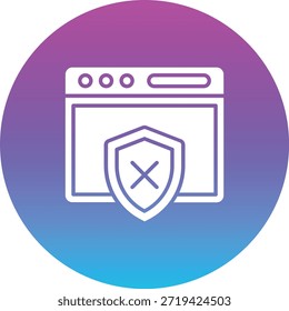 Unsecure vector icon. Can be used for printing, mobile and web applications.