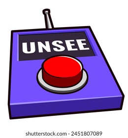 unsee remote witch red button cartoon emote